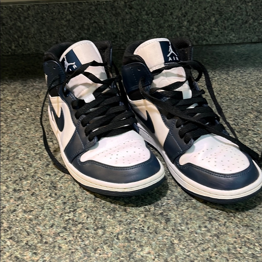 Nike Air Jordan Navy Black and White High-Tops